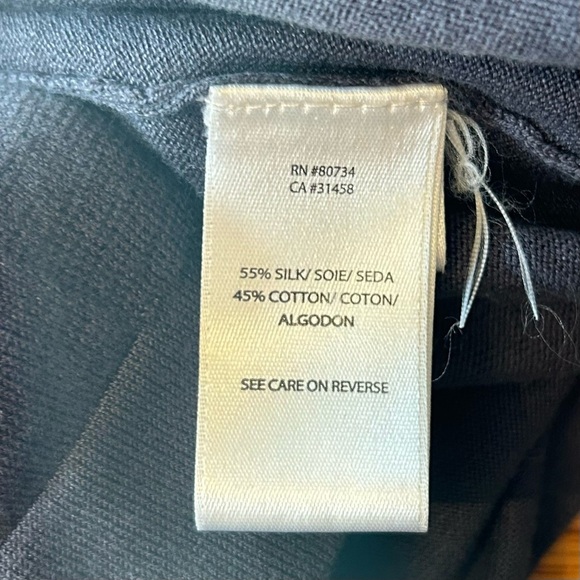 BCBGMAXAZARIA Scoop Neck Bubble Sleeve Silk Knit Tunic Mini Dress SZ Medium - Picture 8 of 9